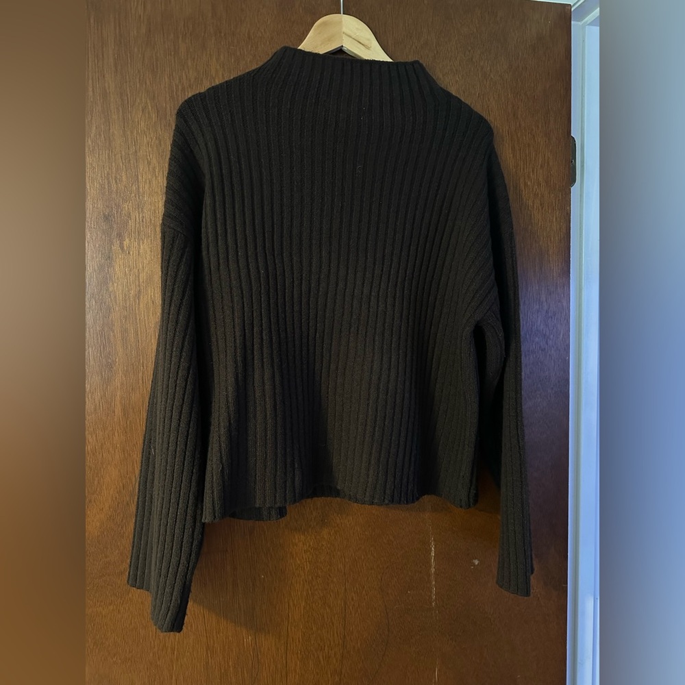 FRANCESCA’S Chocolate Simple Turtleneck Sweater
